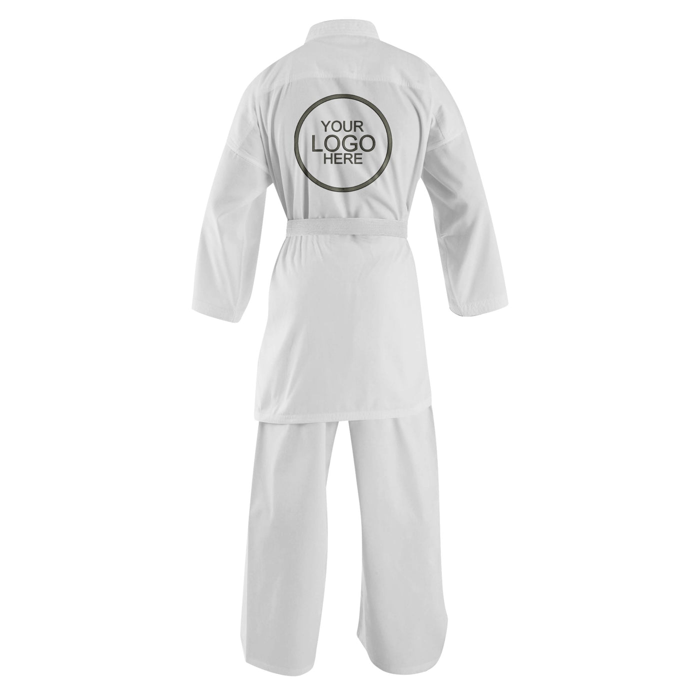 10 oz. Alpha Custom White Medium Weight Karate Uniform - Summo Sports