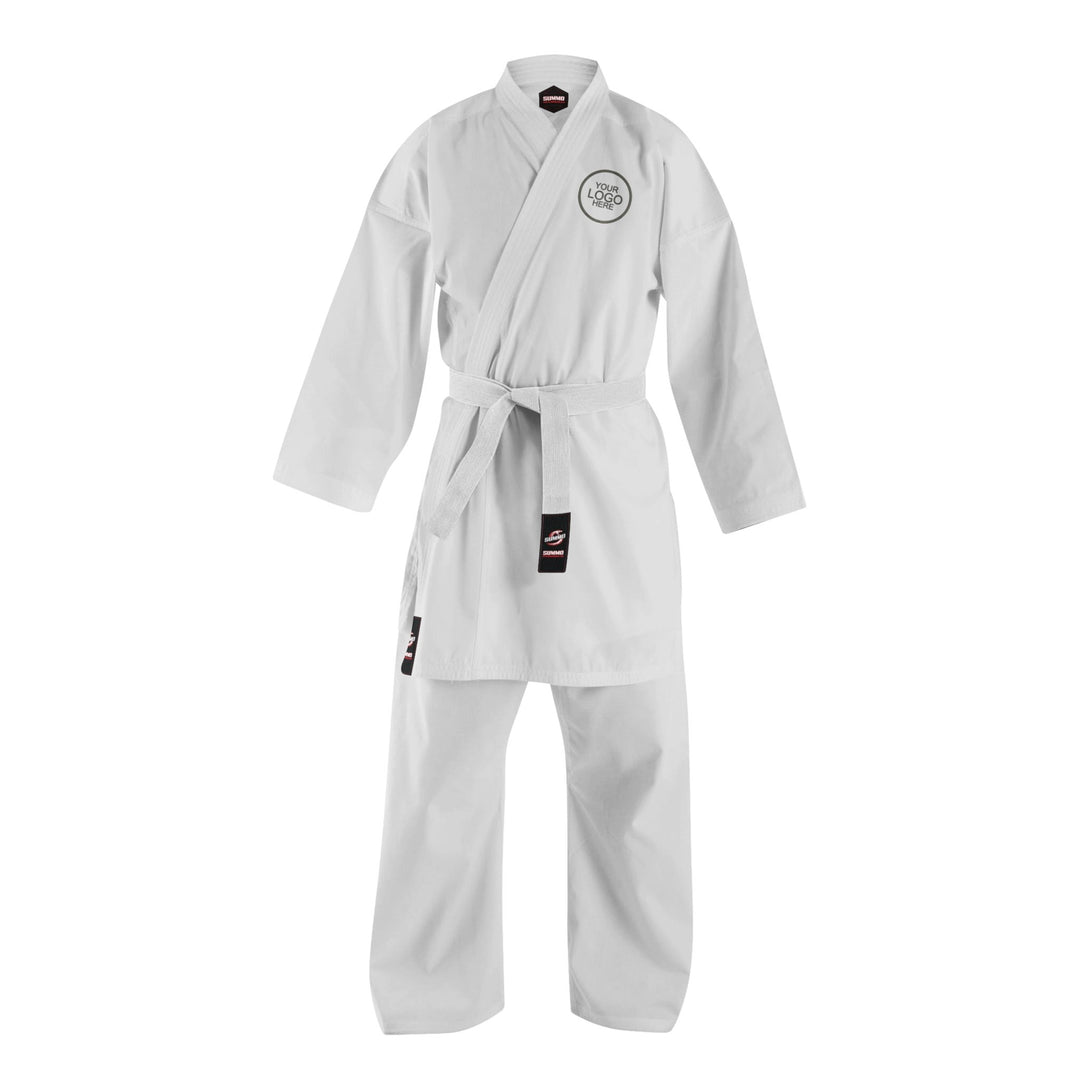 14 oz. Custom White Heavy Weight Karate Uniform - Summo Sports