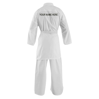 14 oz. Custom White Heavy Weight Karate Uniform - Summo Sports