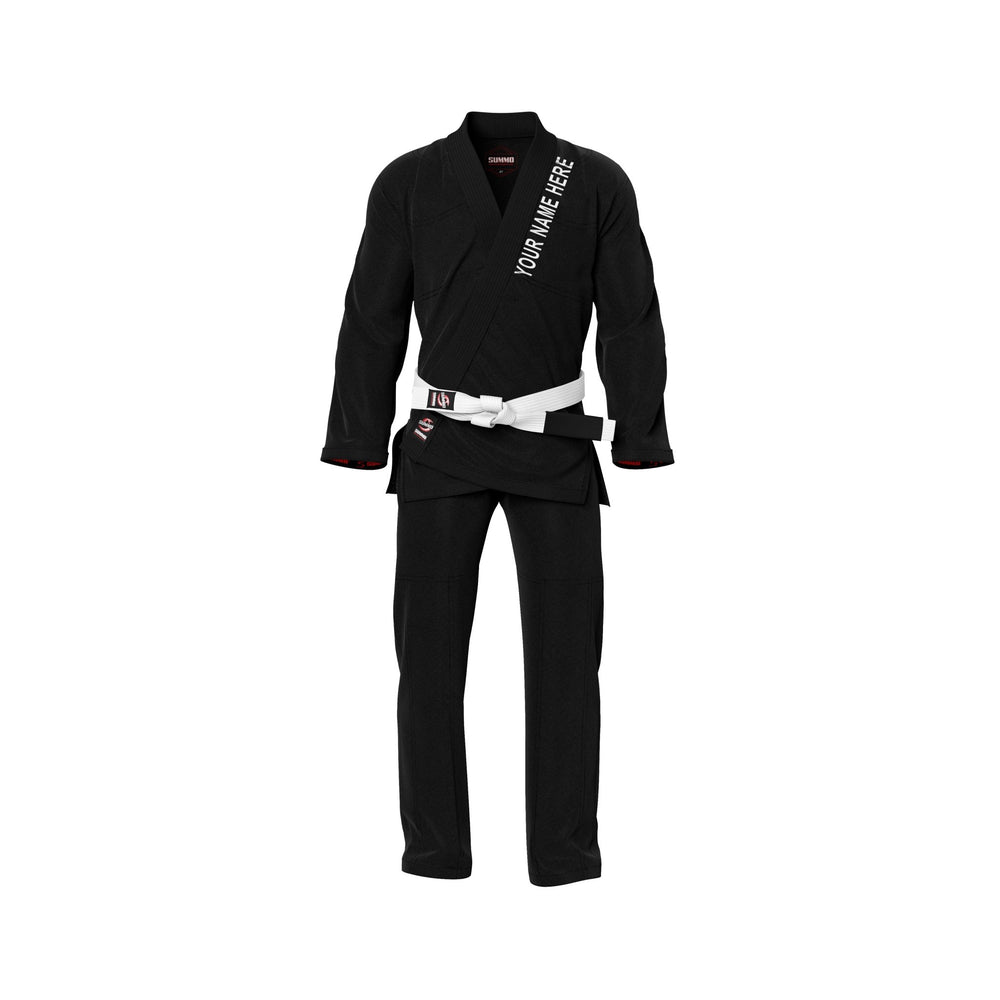 Alpha Custom Black Brazilian Jiu Jitsu Gi (BJJ GI) - Summo Sports