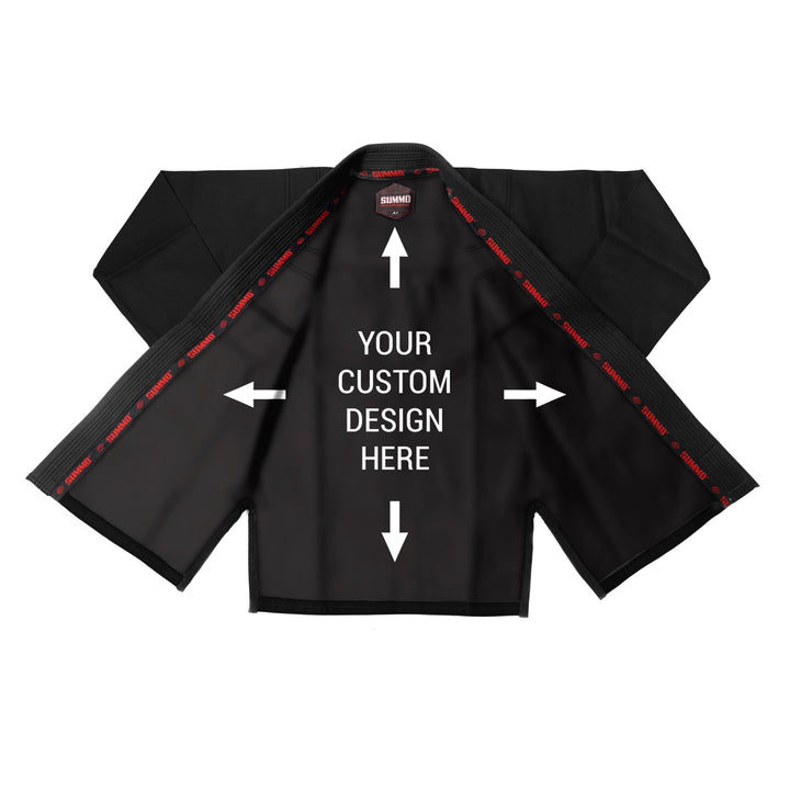 Alpha Custom Rash Guard lining With Your Logo/Name Brazilian Jiu Jitsu GI - Summo Sports