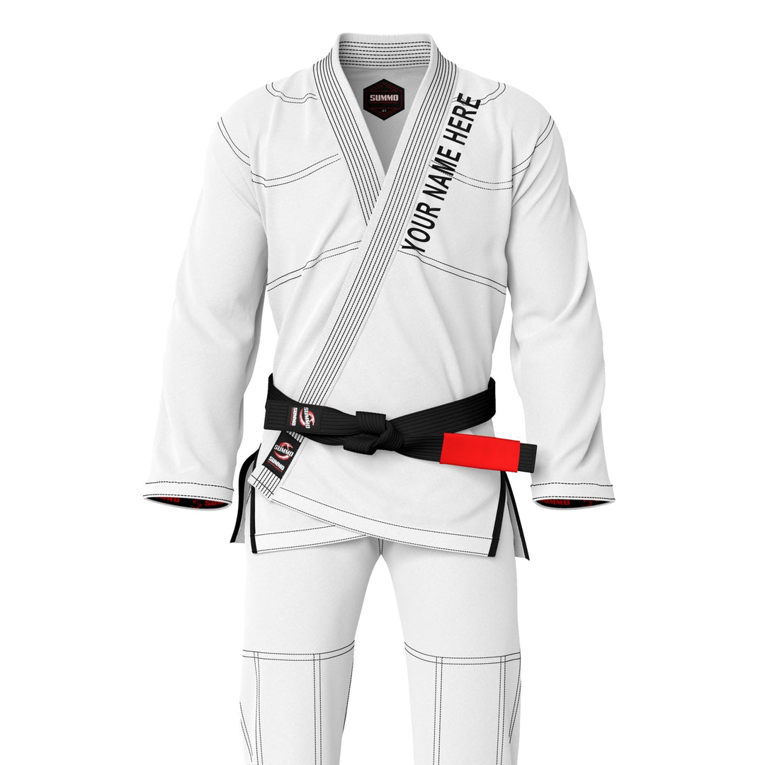 Alpha Custom White Brazilian Jiu Jitsu Gi (BJJ GI) - Summo Sports