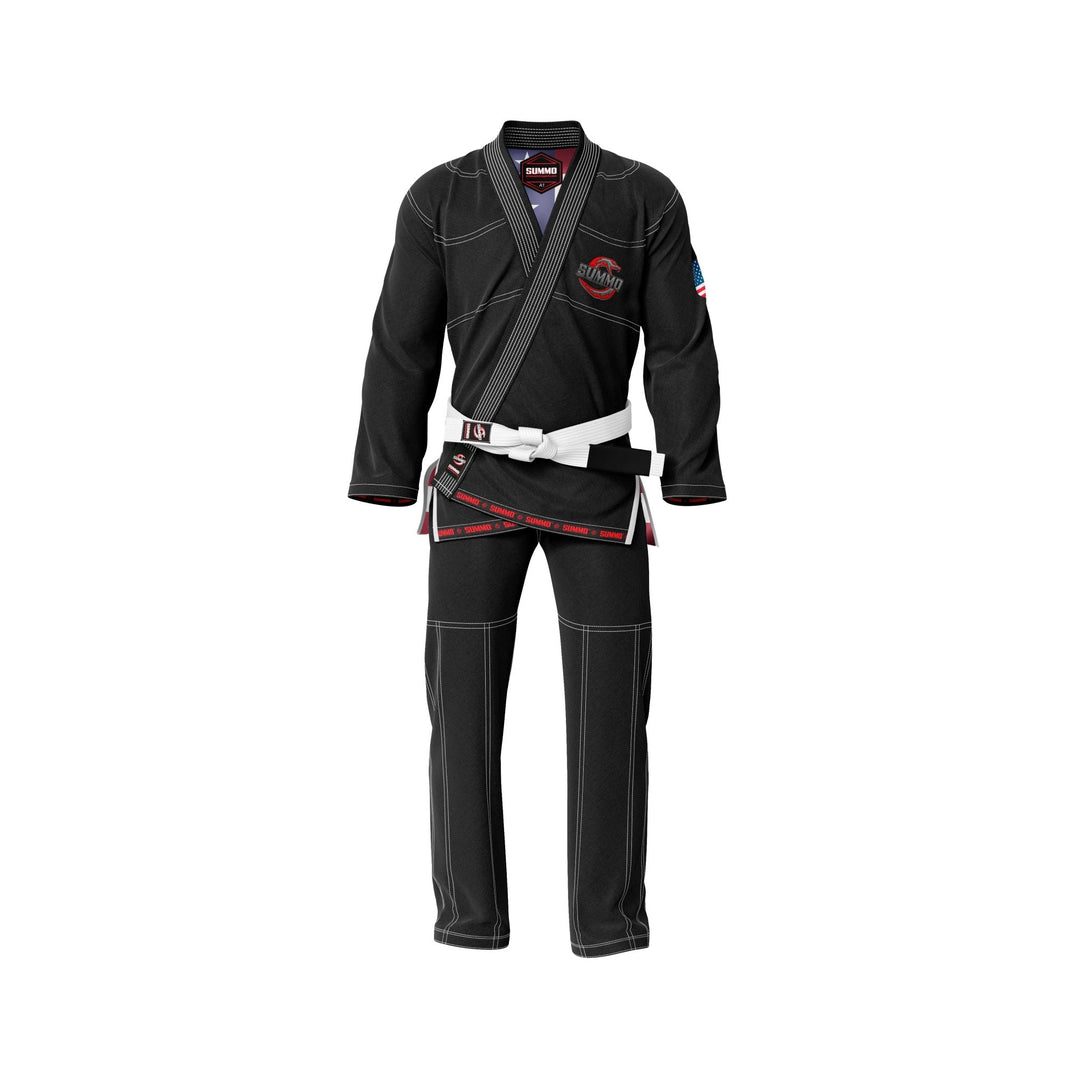 American Black Sublimation Brazilian Jiu Jitsu Gi (BJJ GI) - Summo Sports