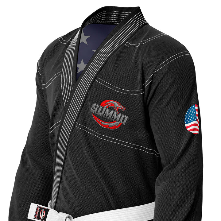 American Black Sublimation Brazilian Jiu Jitsu Gi (BJJ GI) - Summo Sports