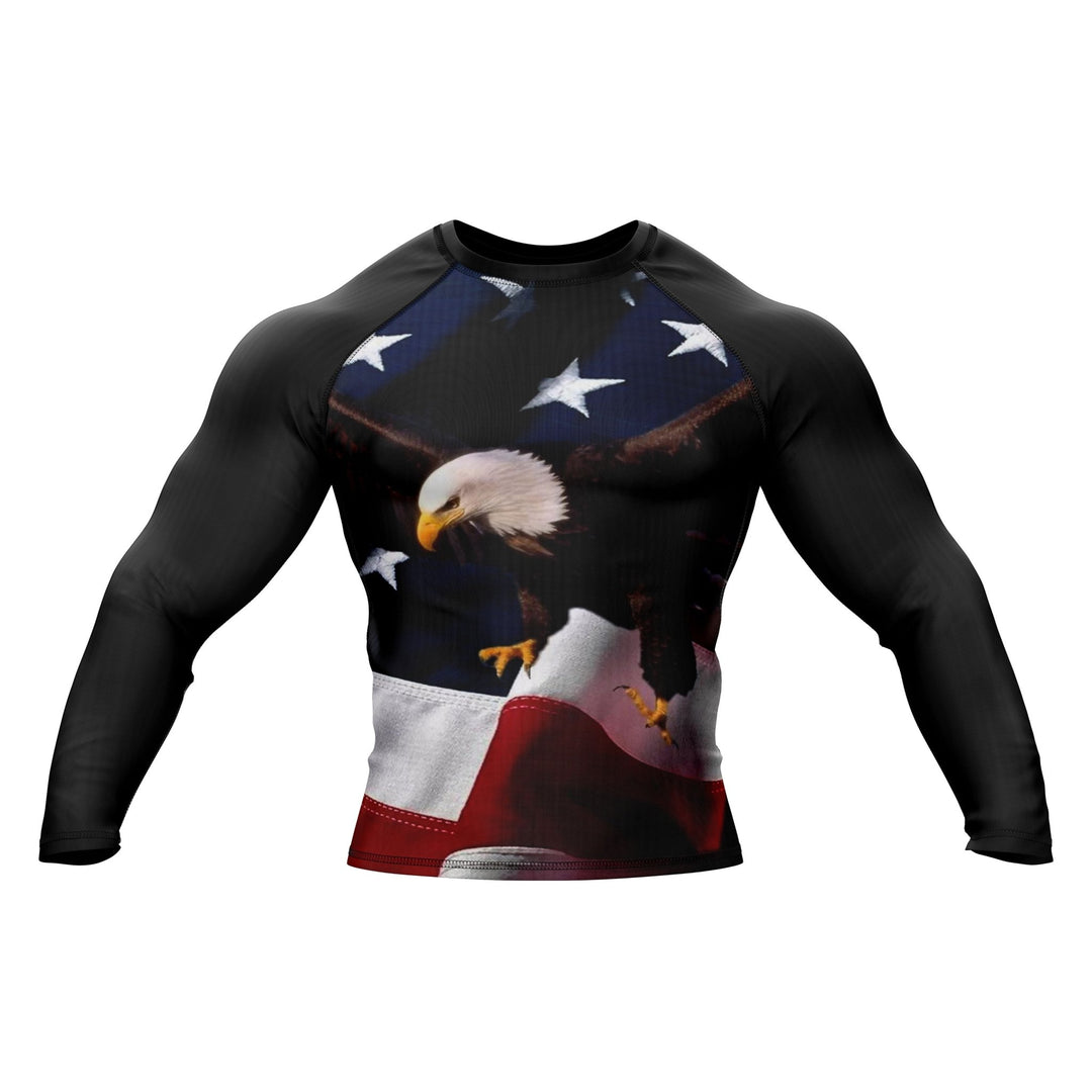 American Warrior Premium Bjj Rash Guard For Men/Women - Summo Sports