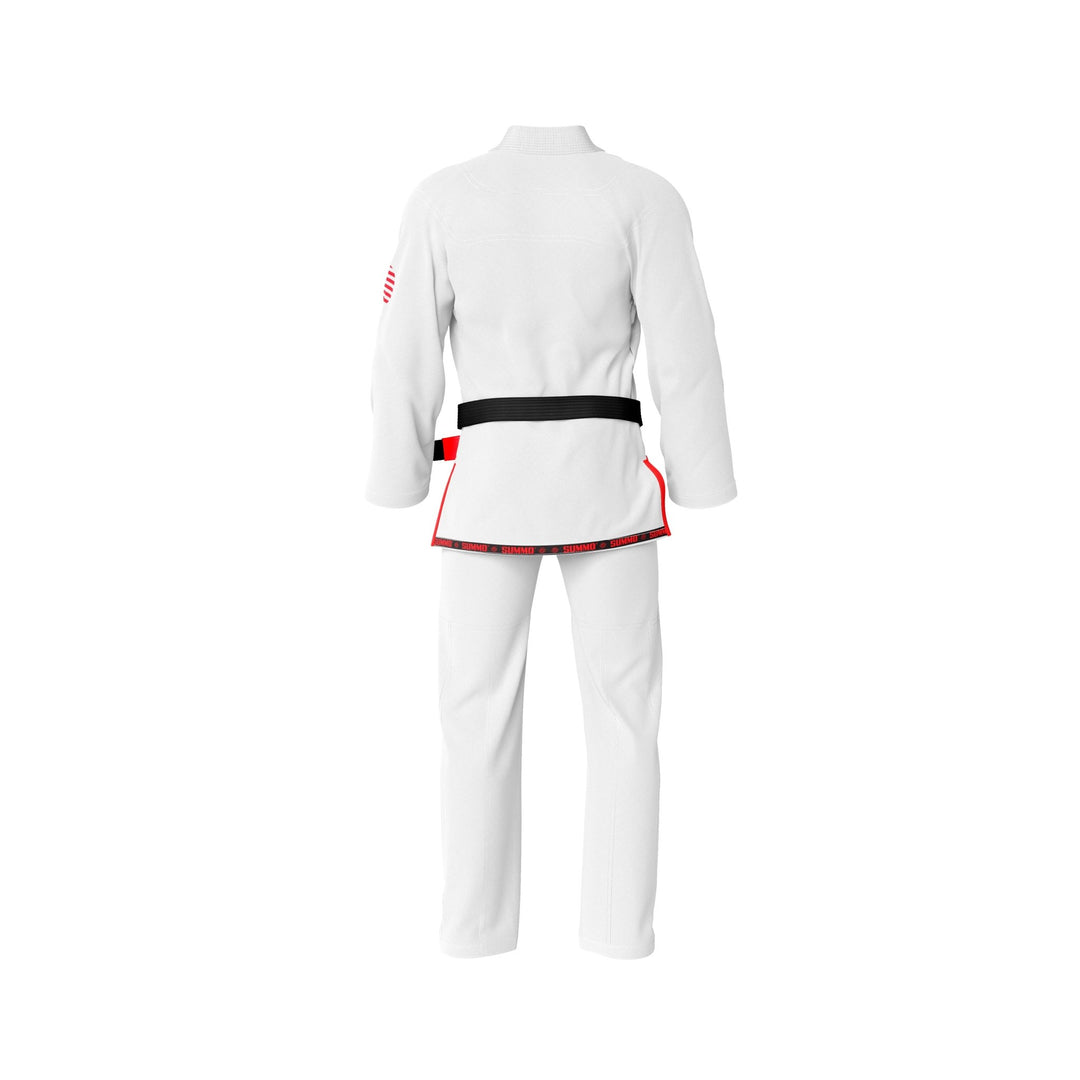 American White Sublimation Brazilian Jiu Jitsu Gi (BJJ GI) - Summo Sports