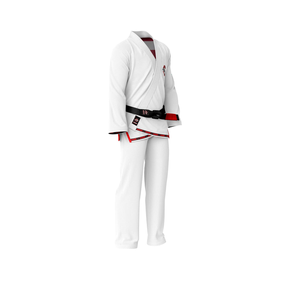 American White Sublimation Brazilian Jiu Jitsu Gi (BJJ GI) - Summo Sports