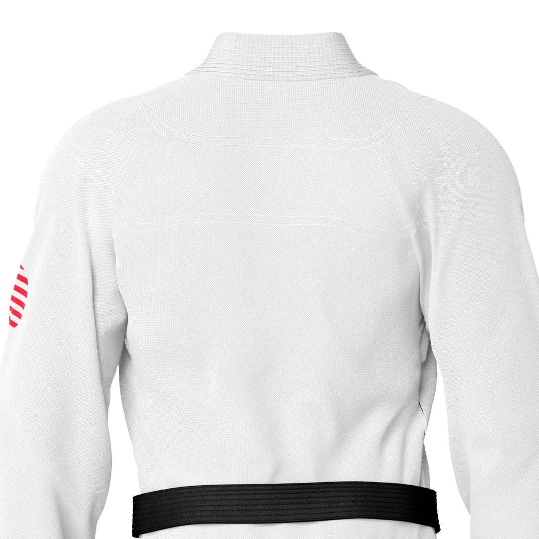 American White Sublimation Brazilian Jiu Jitsu Gi (BJJ GI) - Summo Sports