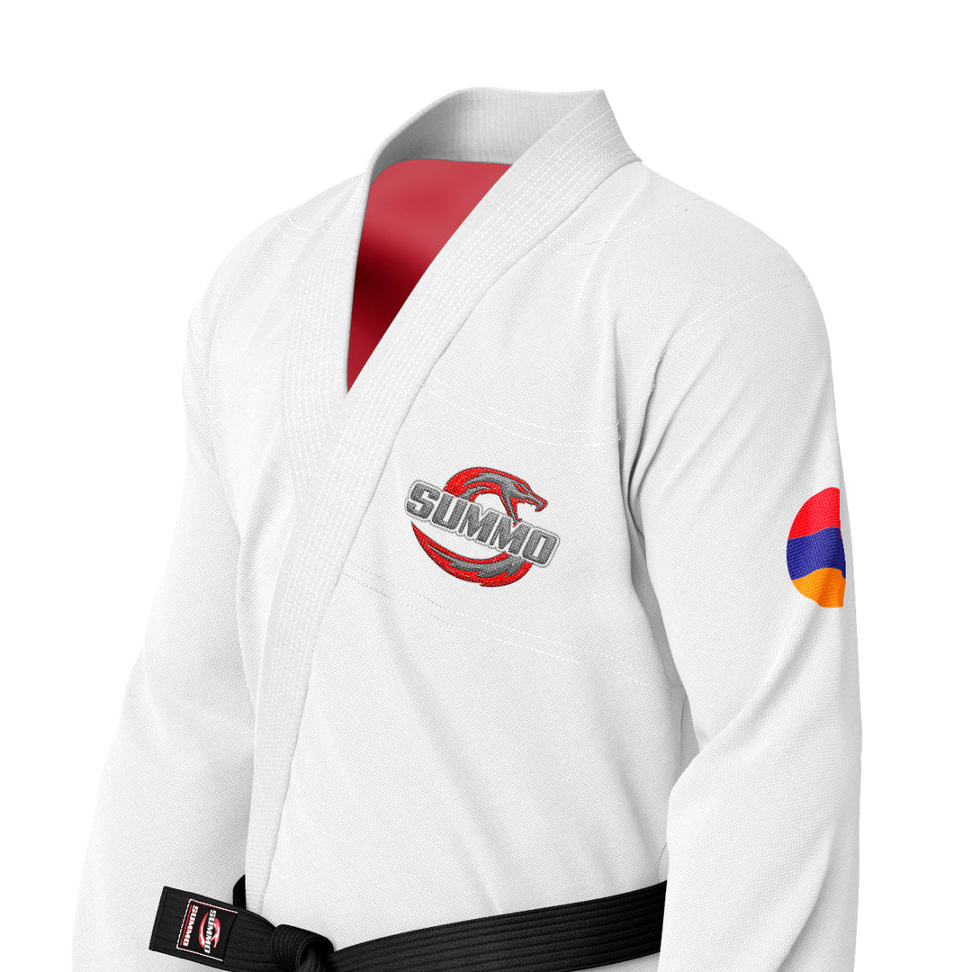 Armenia White Sublimation Brazilian Jiu Jitsu Gi (BJJ GI) - Summo Sports