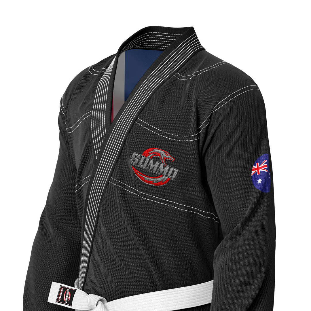 Australian Black Sublimation Brazilian Jiu Jitsu Gi (BJJ GI) - Summo Sports