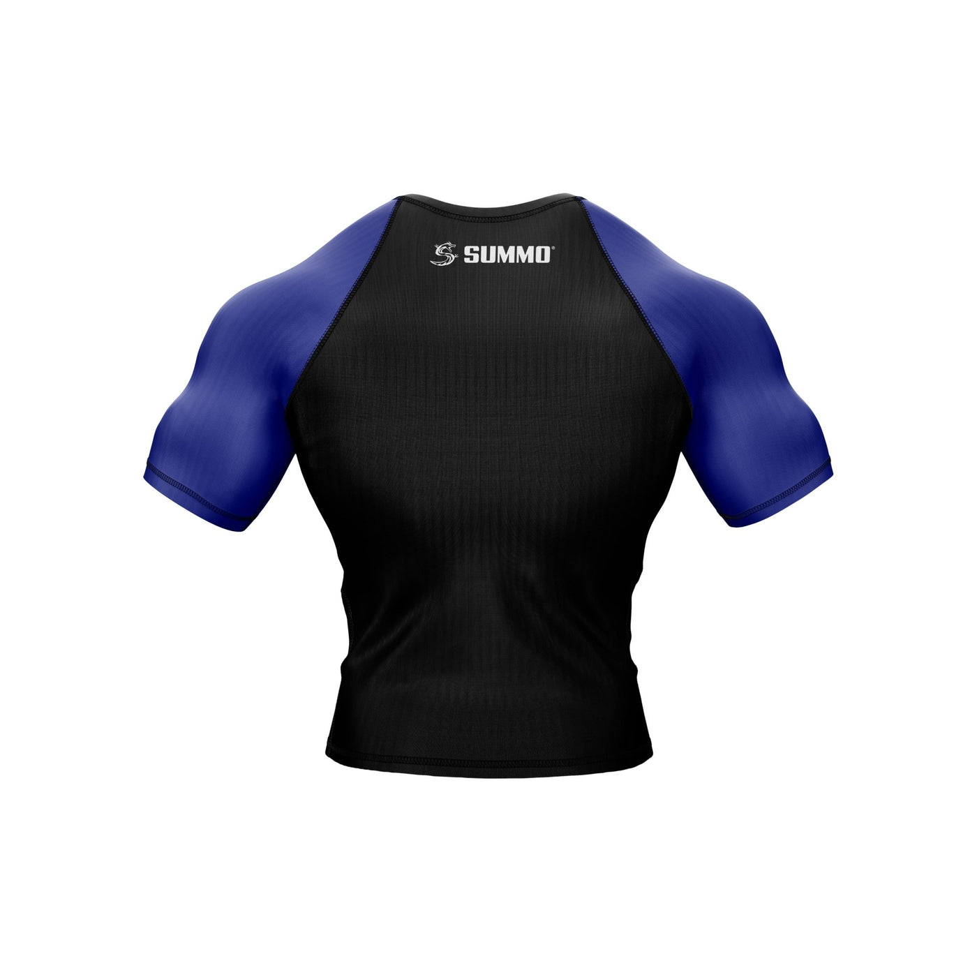 Black with Blue Sleeves Ranked Rashguard - Summo Sports