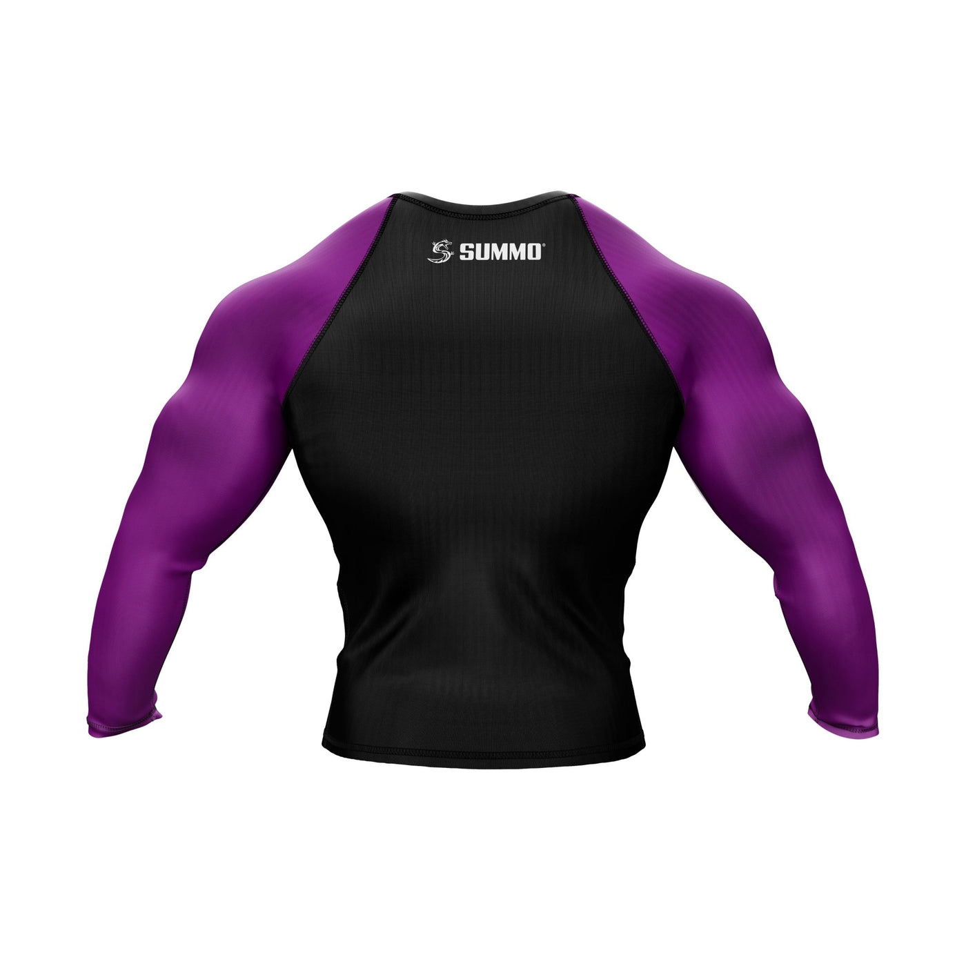 Black with Purple Sleeves Ranked Rashguard - Summo Sports