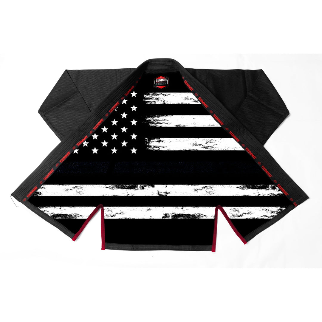 Blue American Flag Sublimation Brazilian Jiu Jitsu Gi (BJJ GI) - Summo Sports