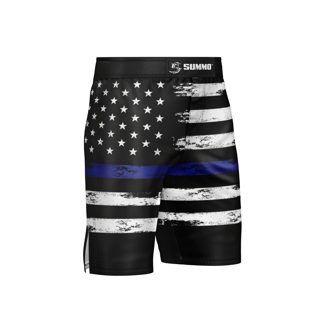 Blue American MMA Shorts - Summo Sports