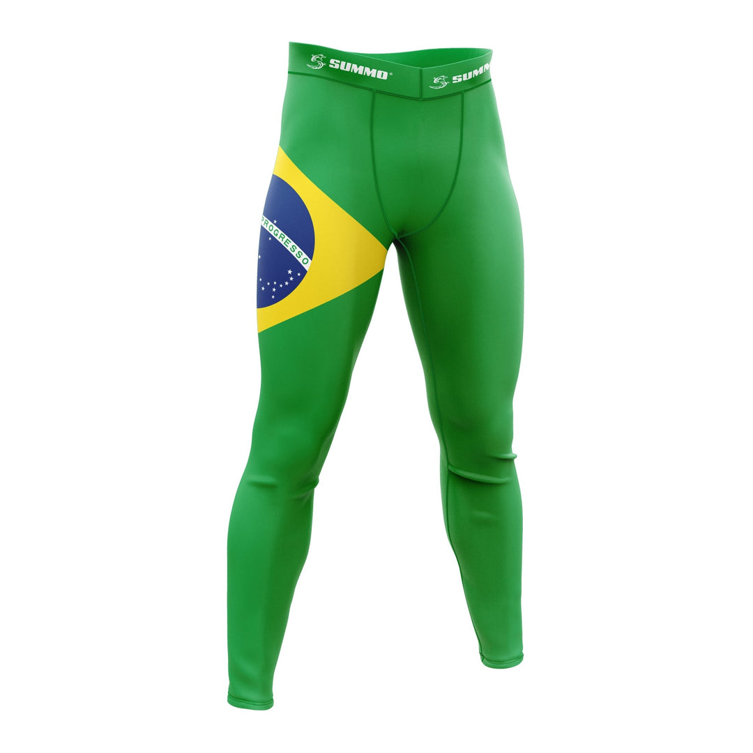 Brazilian Patriotic Compression Pants - Summo Sports