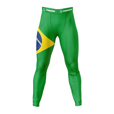Brazilian Patriotic Compression Pants - Summo Sports