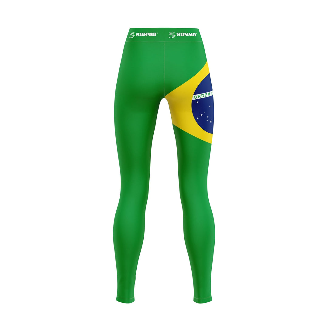 Brazilian Patriotic Compression Pants - Summo Sports