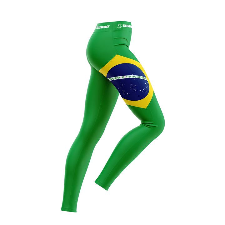 Brazilian Patriotic Compression Pants - Summo Sports