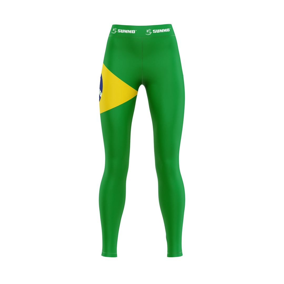 Brazilian Patriotic Compression Pants - Summo Sports