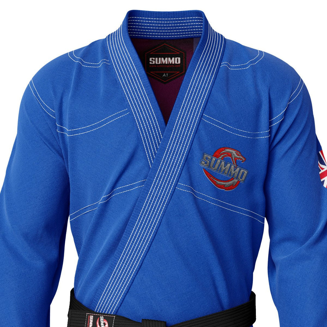 British Blue Sublimation Brazilian Jiu Jitsu Gi (BJJ GI) - Summo Sports