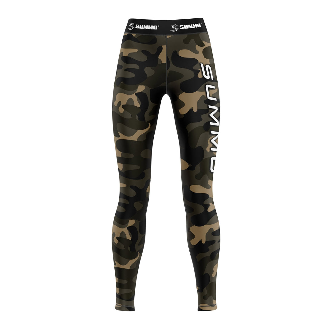 Camo Compression Pants For Women - Summo Sports