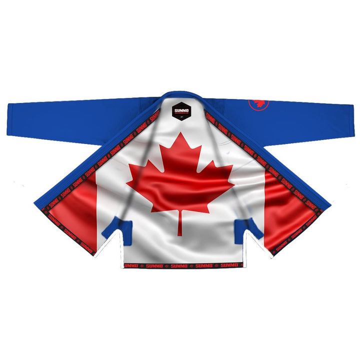 Canadian Blue Sublimation Brazilian Jiu Jitsu Gi (BJJ GI) - Summo Sports