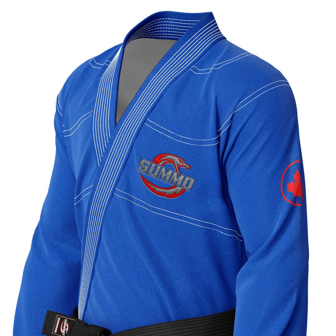 Canadian Blue Sublimation Brazilian Jiu Jitsu Gi (BJJ GI) - Summo Sports