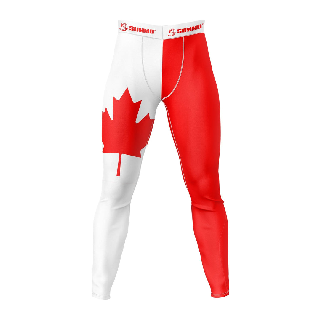 Canadian Patriotic Compression Pants - Summo Sports