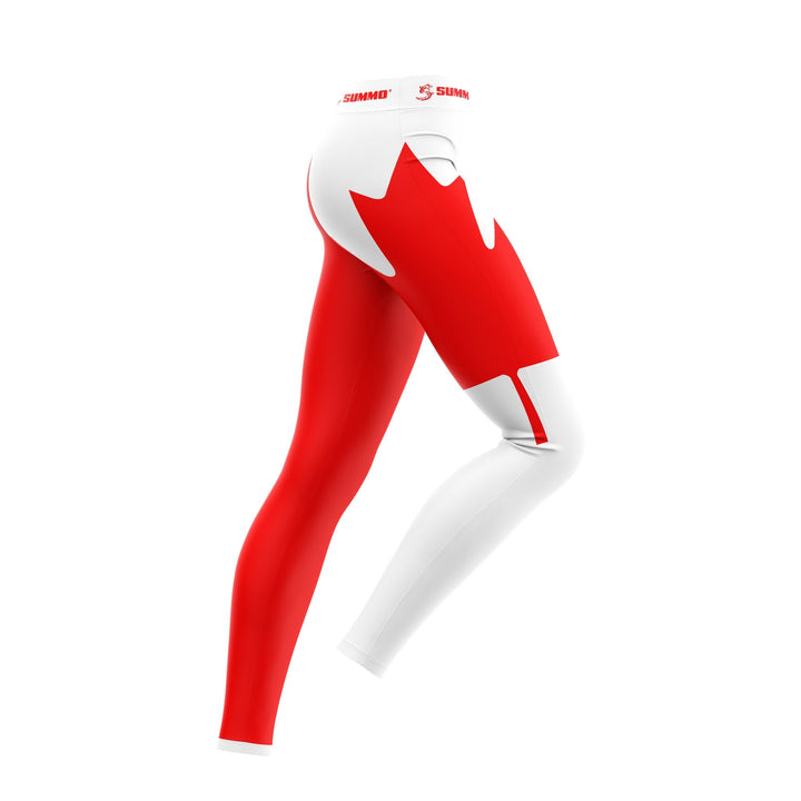 Canadian Patriotic Compression Pants - Summo Sports