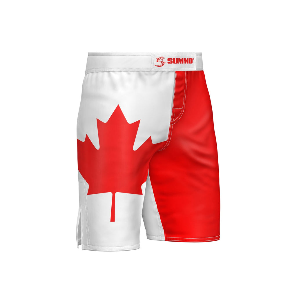 Canadian Patriotic MMA Shorts - Summo Sports