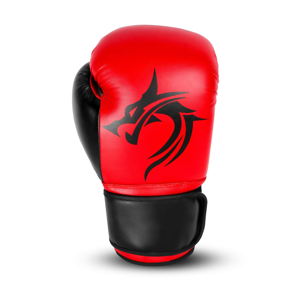 Classic Red Leather Boxing Training Gloves - Summo Sports