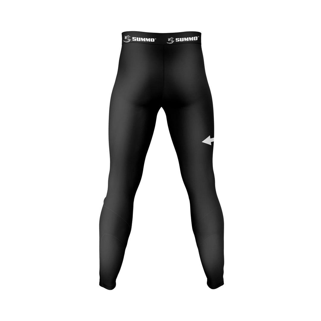 Custom Black Compression Pants - Summo Sports