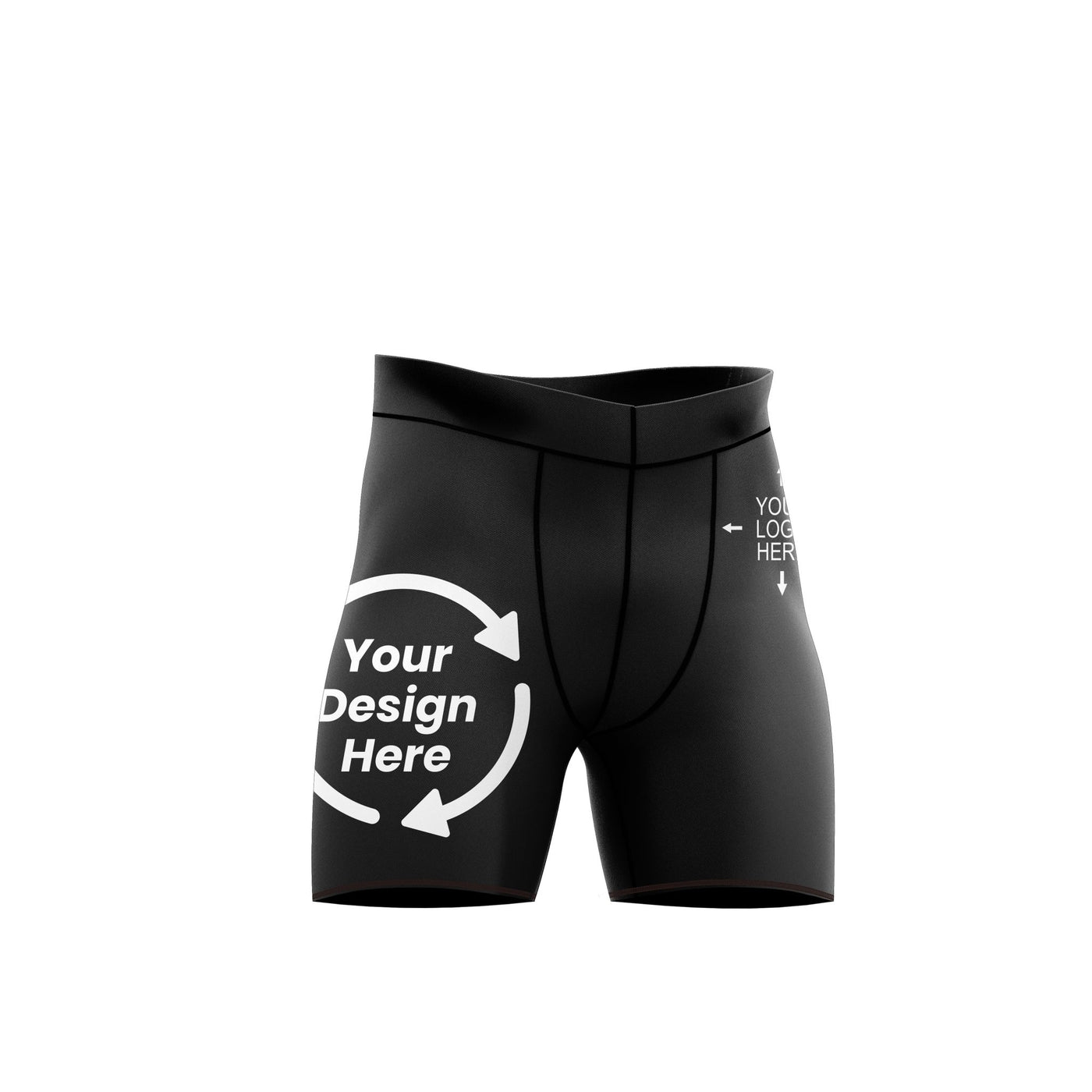 Custom Black Compression Shorts - Summo Sports