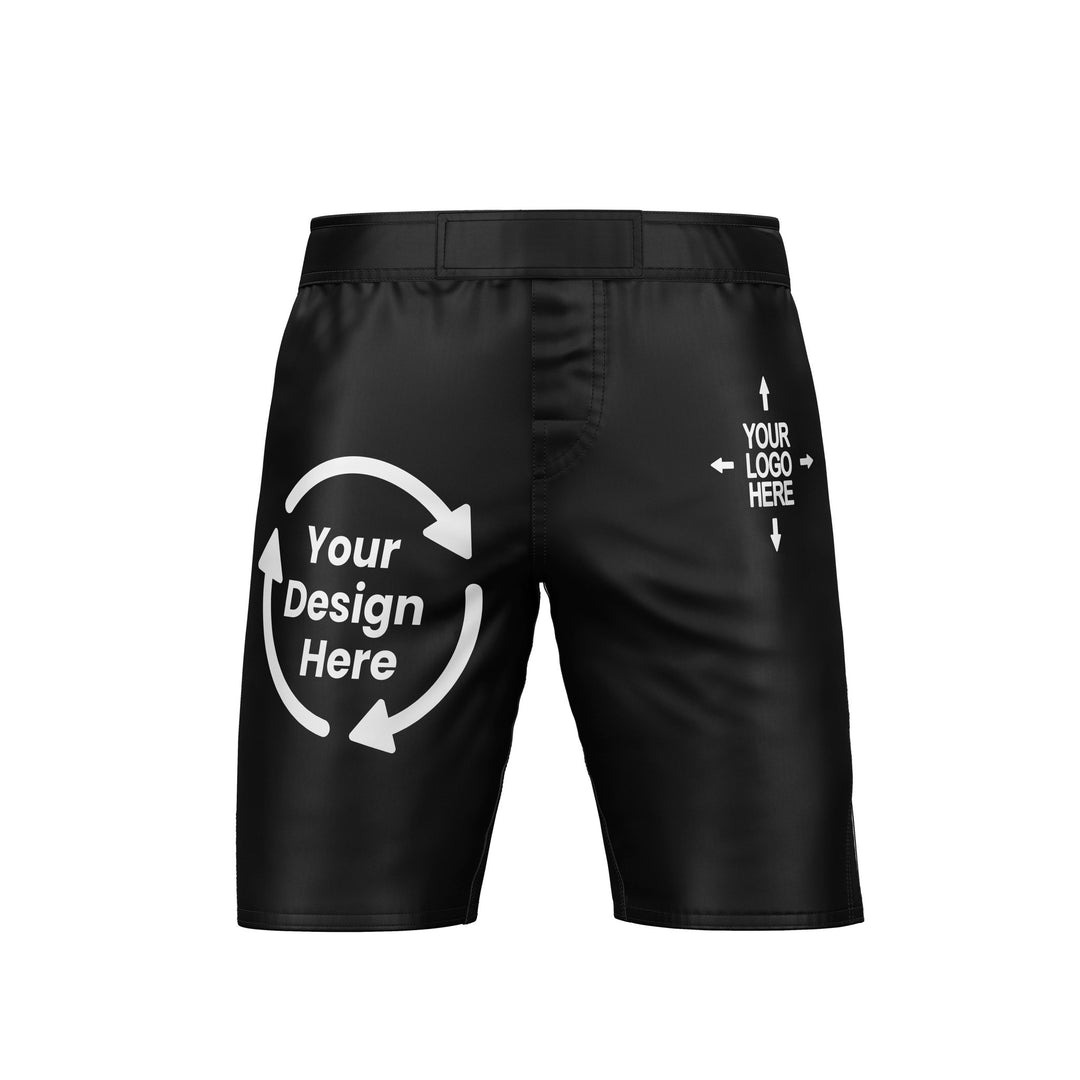 Custom Black MMA Shorts - Summo Sports