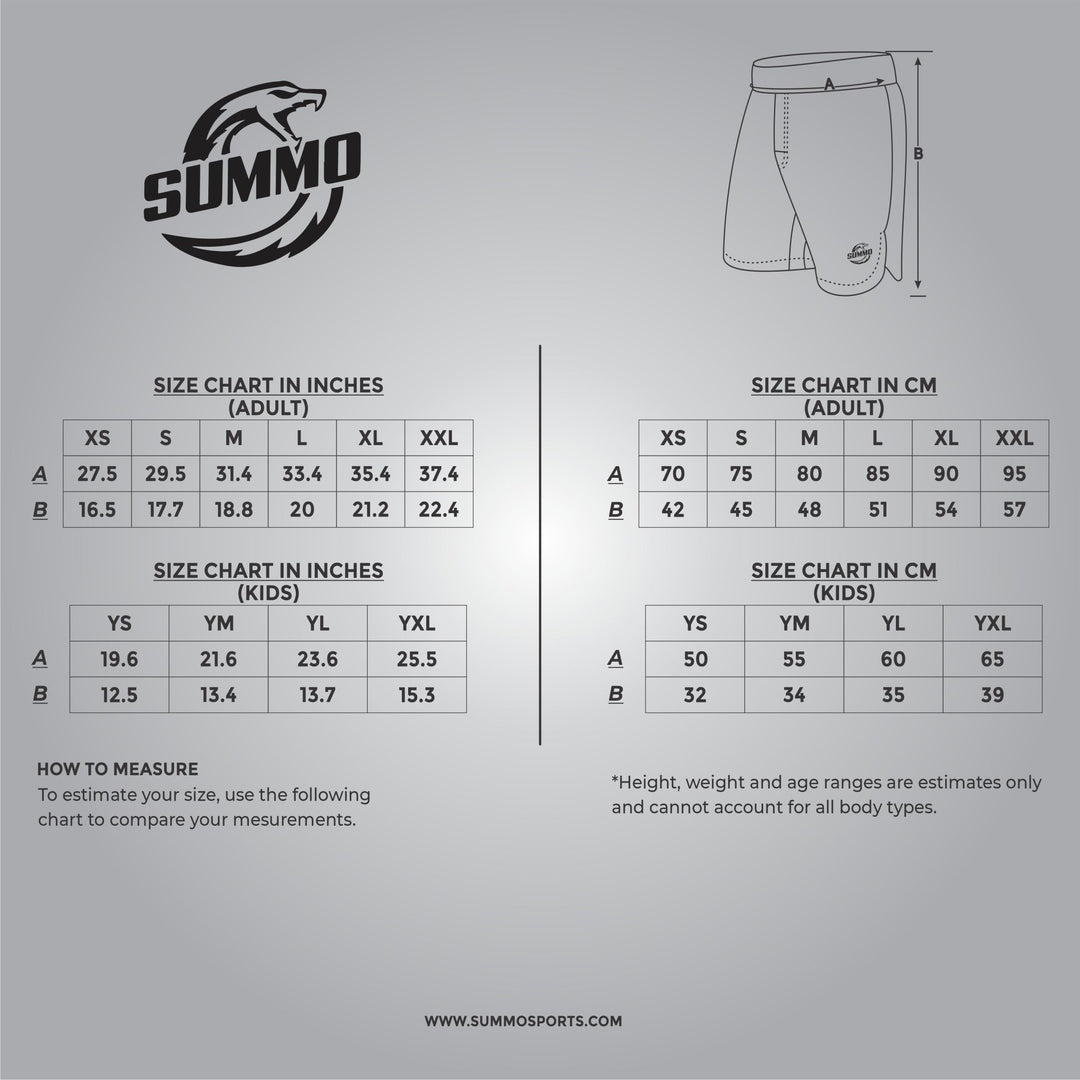 Custom Black MMA Shorts - Summo Sports