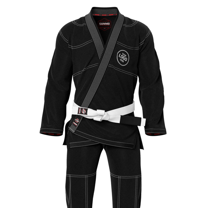 Custom Name/Logo Black Brazilian Jiu Jitsu Gi (BJJ GI) - Summo Sports