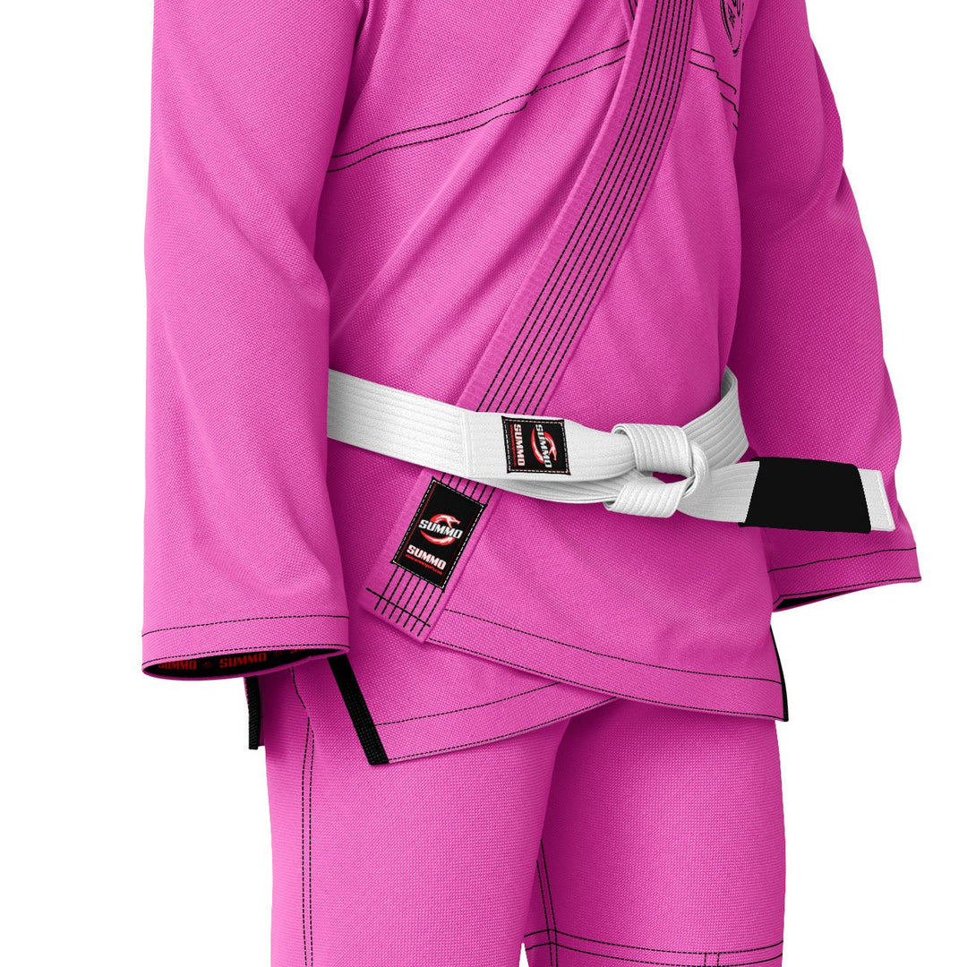 Custom Name/Logo Pink Brazilian Jiu Jitsu Gi (BJJ GI) - Summo Sports