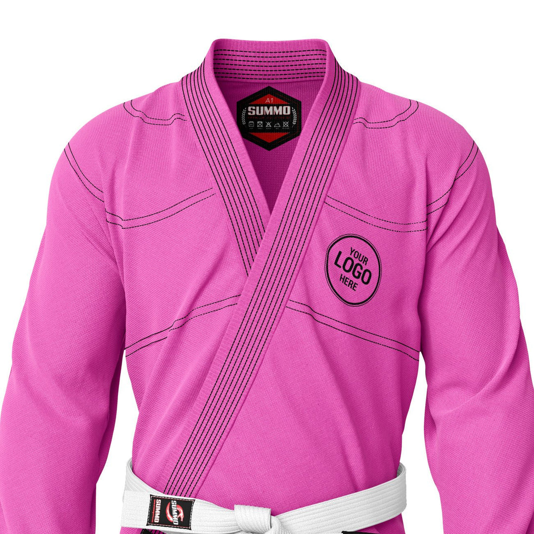 Custom Name/Logo Pink Brazilian Jiu Jitsu Gi (BJJ GI) - Summo Sports