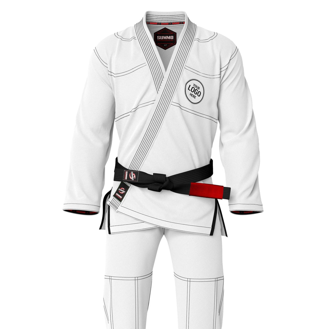 Custom Name/Logo White Brazilian Jiu Jitsu Gi (BJJ GI) - Summo Sports