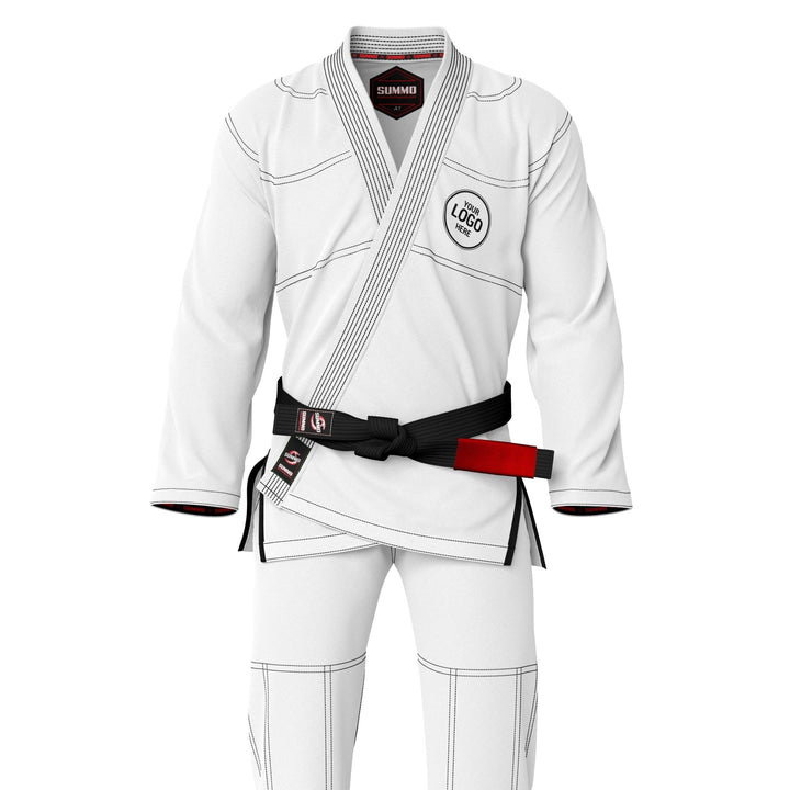 Custom Name/Logo White Brazilian Jiu Jitsu Gi (BJJ GI) - Summo Sports