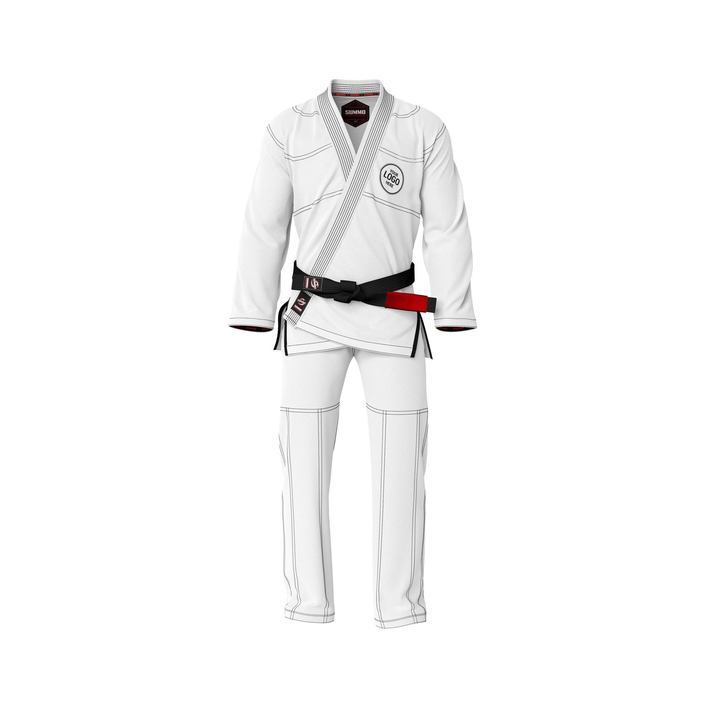 Custom Name/Logo White Brazilian Jiu Jitsu Gi (BJJ GI) - Summo Sports