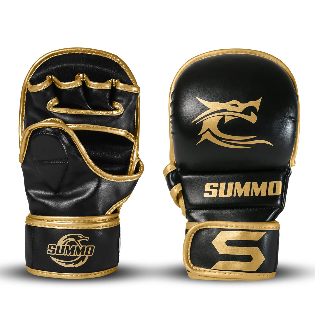 Dragon Gold MMA Sparring Gloves - Summo Sports