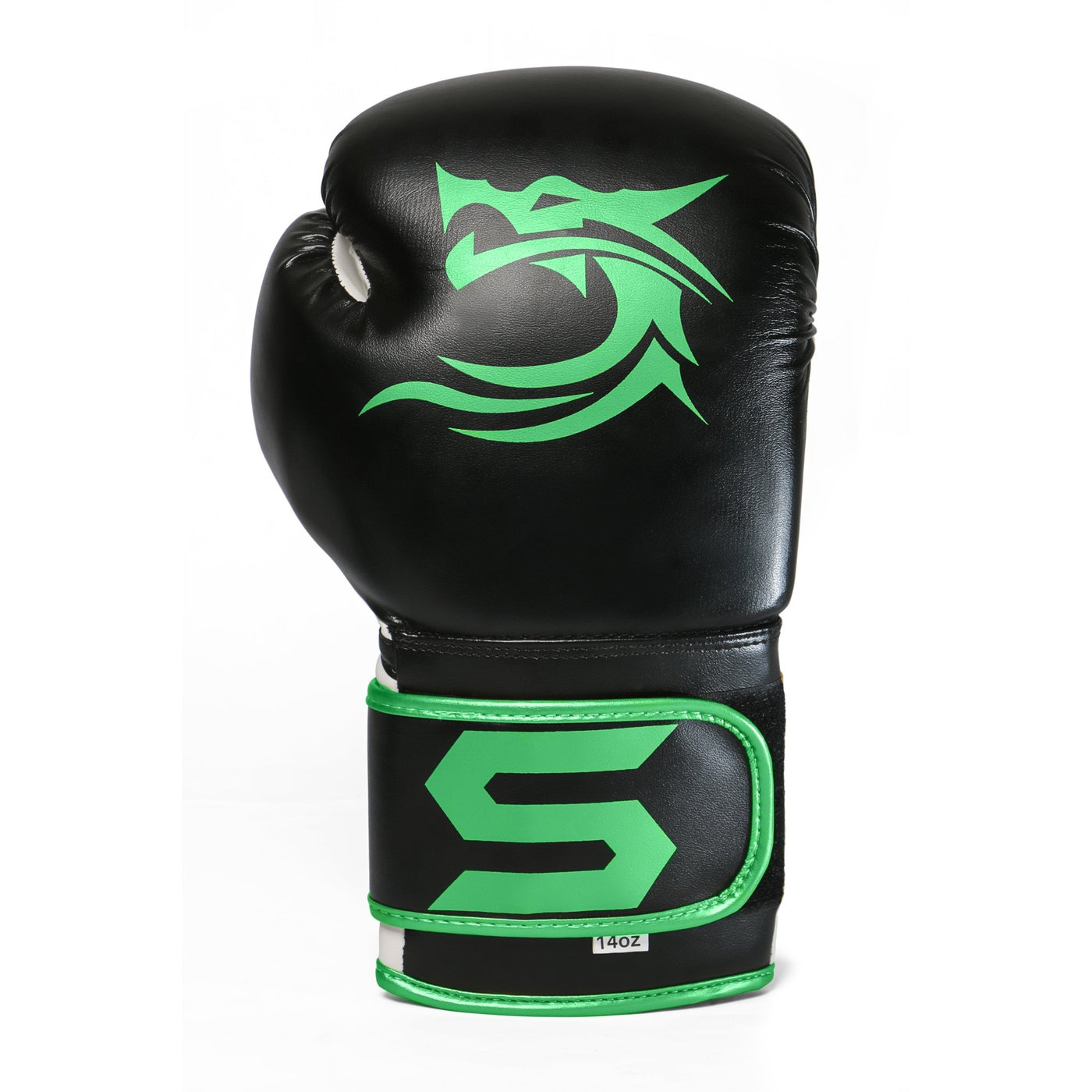 Dragon Green Leather Boxing Training Gloves - Summo Sports