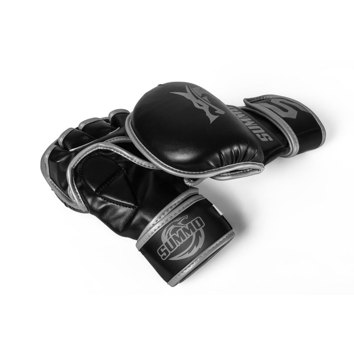 Dragon Silver Leather Sparring Gloves - Summo Sports