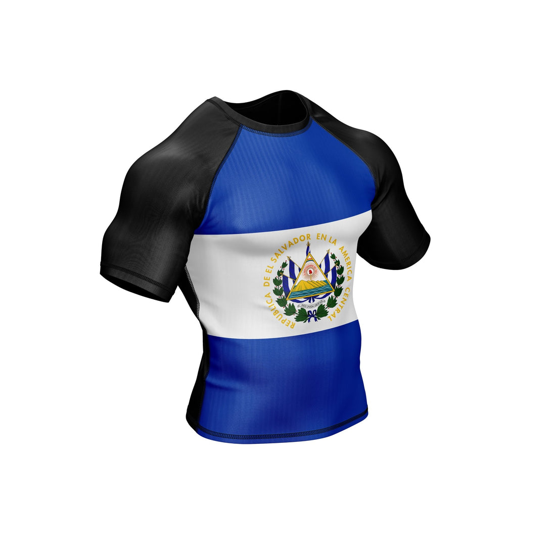 El Salvador Patriotic Rash Guard For Men/Women - Summo Sports