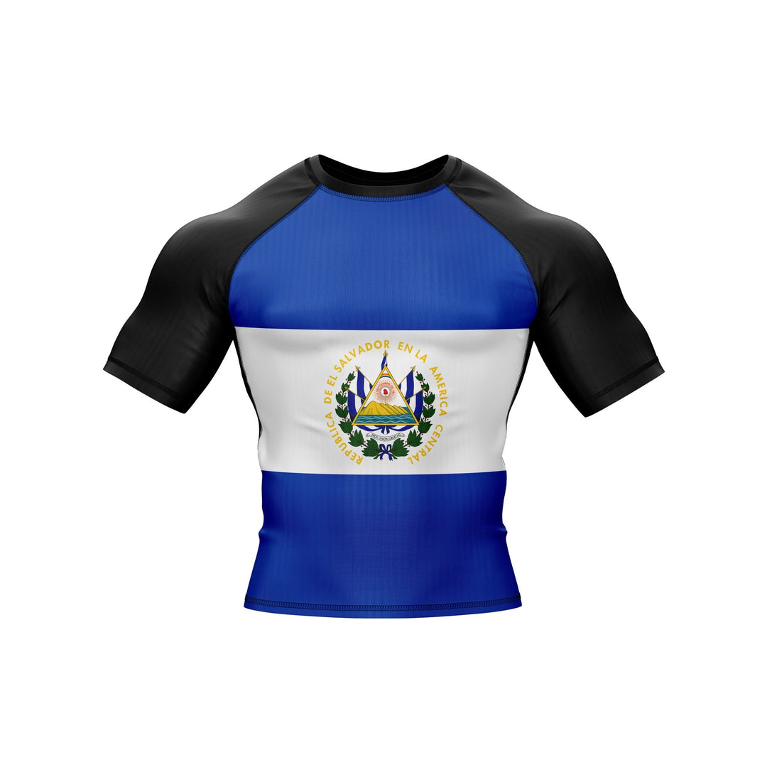 El Salvador Patriotic Rash Guard For Men/Women - Summo Sports