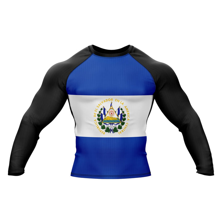 El Salvador Patriotic Rash Guard For Men/Women - Summo Sports