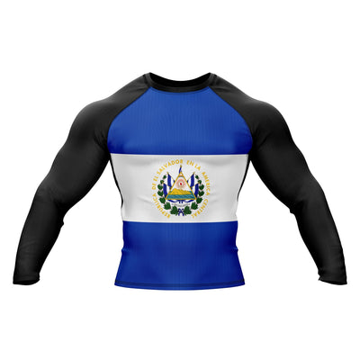 El Salvador Patriotic Rash Guard For Men/Women - Summo Sports