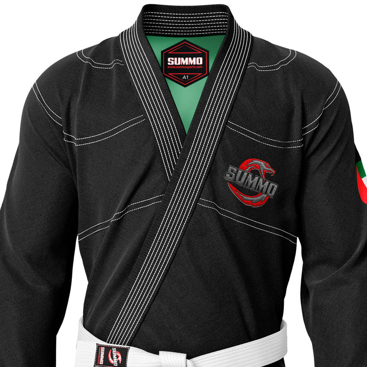 Emirati Black Sublimation Brazilian Jiu Jitsu Gi (BJJ GI) - Summo Sports