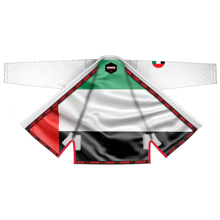 Emirati White Sublimation Brazilian Jiu Jitsu Gi (BJJ GI) - Summo Sports